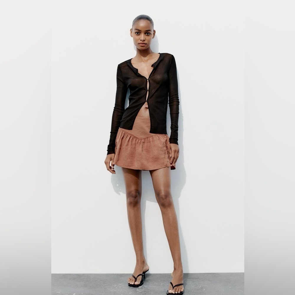 Zara flowing skort